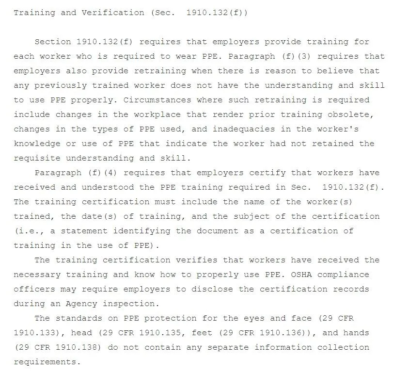 <p><span style="color: rgb(33, 33, 33);">The Department of Labor: Occupational Safety and Health Administration (OSHA)</span></p>
