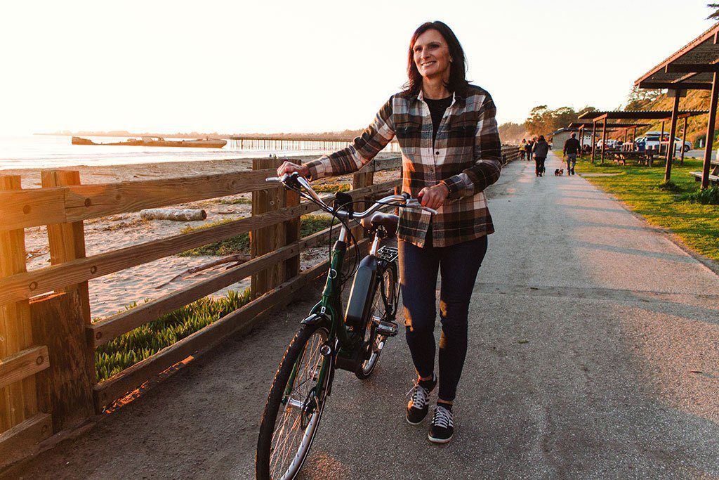 <p><strong style="color: rgb(190, 219, 144); font-size: 2.13em;">Effortless when you need it to be:</strong></p><p><br></p><p>With electric assist, rough terrain is no longer an issue; hills are simply 'flattened out' .... and headwinds won't keep you from comfortable biking.</p><p><br></p><p>E-Bike commuters can easily climb hills, or handle longer commutes, without wearing down before work. Then do the real 'workout' on the way back home!</p>